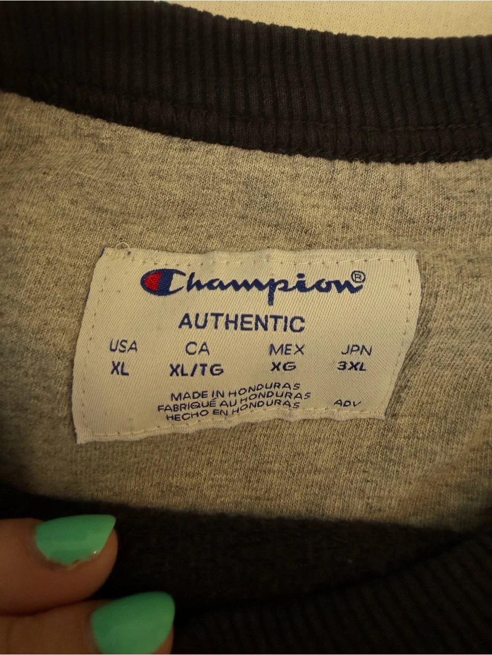 Champion Men's Black Crewneck Sweatshirt with Logo